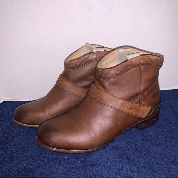 UGG Women's Brown Ankle Boots - Picture 1 of 12